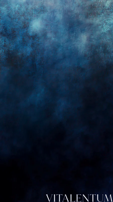 Textured deep blue atmospheric abstraction on vertical canvas.