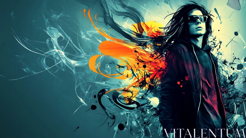 Electric street dreamer wrapped in neon paint and attitude.