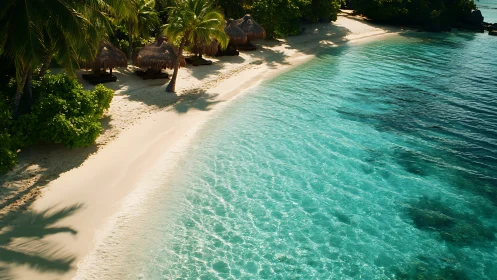Turquoise Paradise Where Sand Whispers Meet Crystalline Waters.