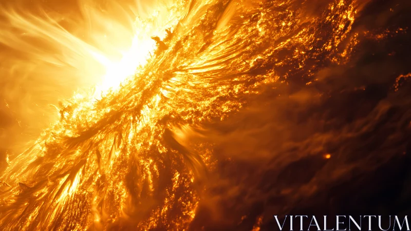 Solar Corona Burst: Radiant Stellar Energy.