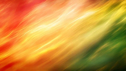Digital painting of diagonal fiery spectrum motion field.