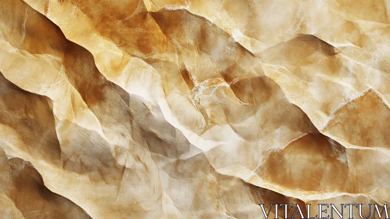 Abstract textured brown paper with wrinkled folds and light highlights.