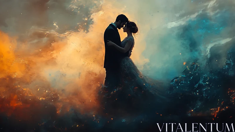 Two Souls Waltz Through Ethereal Inferno Skies