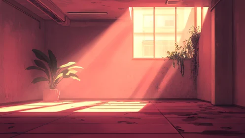 Soft morning light pours into a quiet sunlit studio