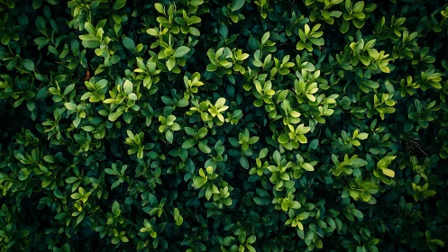Overhead view records dense green foliage coverage