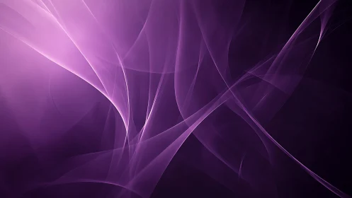 Abstract purple waves with smooth flowing lines and modern digital style.