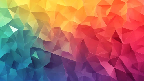 Radiant low poly gradient bursts into vivid geometric color