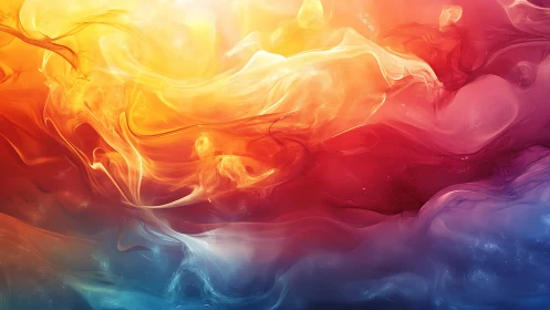 Chromatic fluid dynamics with luminous spectral diffusion.