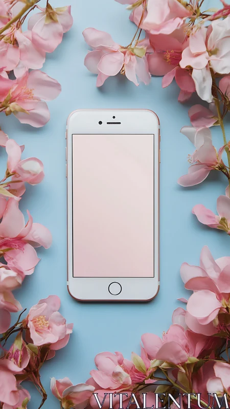 Rose Garden Meets Modern Tech: Blooms and Screens.