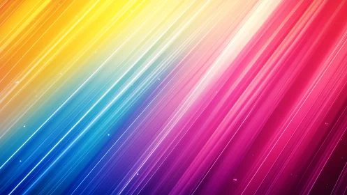 Diagonal multicolor light streaks form a vivid gradient field