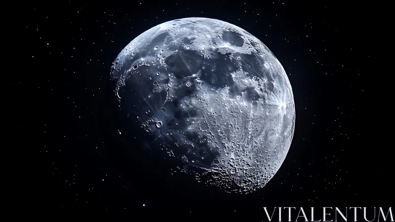 High-resolution lunar surface study under stark sidelight