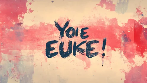 Brushstroke shouts twist letters into bold, cryptic protest