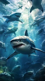 Midnight shark council swirling in sapphire stormlight.