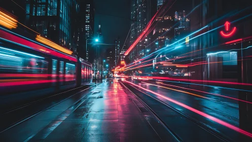 Urban light-trajectory dynamics in nocturnal transit corridor.