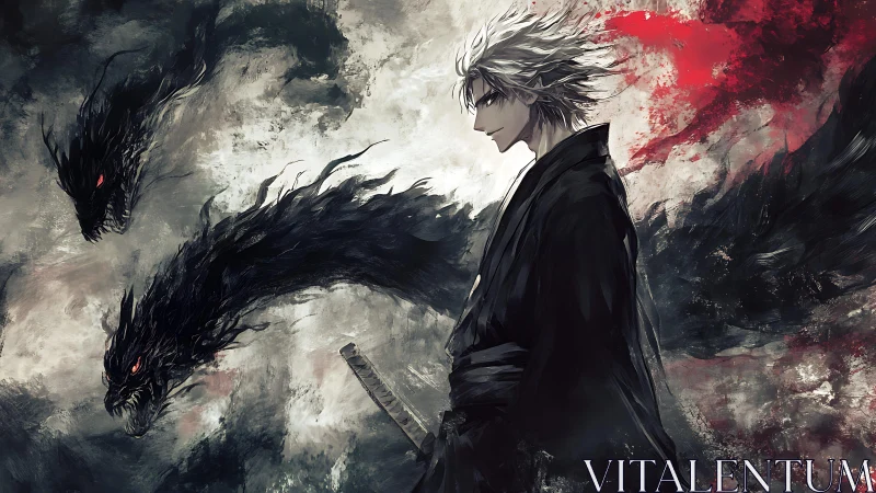 Storm-eyed swordsman walks where shadow serpents breathe