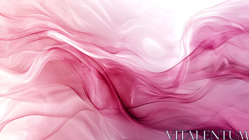 Soft pink waves of abstract light drifting in gentle motion.