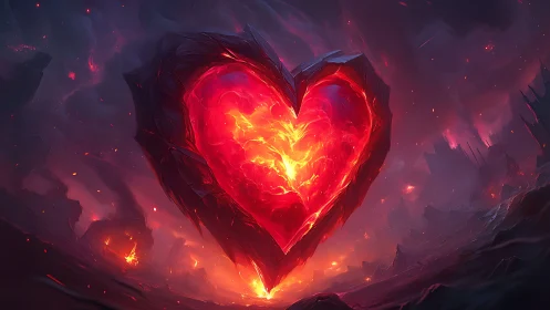 Crystalline Heart Form in Incandescent Luminescence.