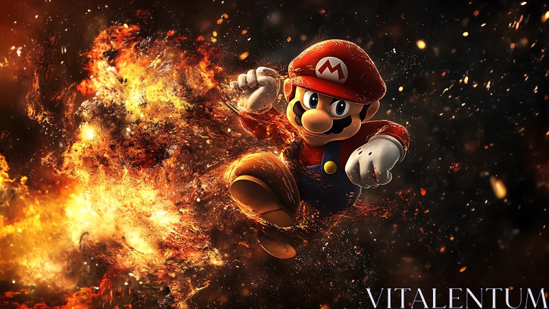 Mario's Epic Fire Battle Hero Moment.