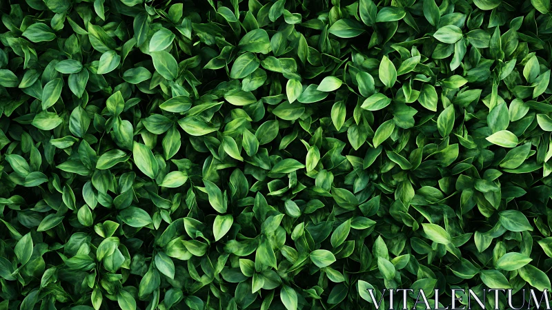 Dense green foliage forms seamless natural leaf background