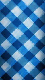 Diagonal blue-toned geometric checkerboard with translucent squares