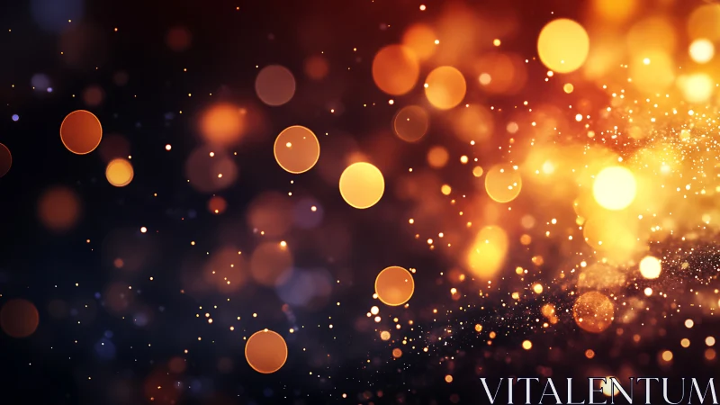 Defocused luminous bokeh field with warm spectral gradients.