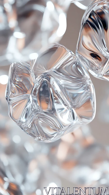 Crystalline macro cluster in soft pastel studio lighting.