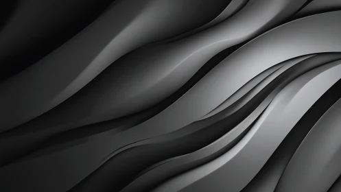 Layered monochrome wave forms with smooth curved surfaces.