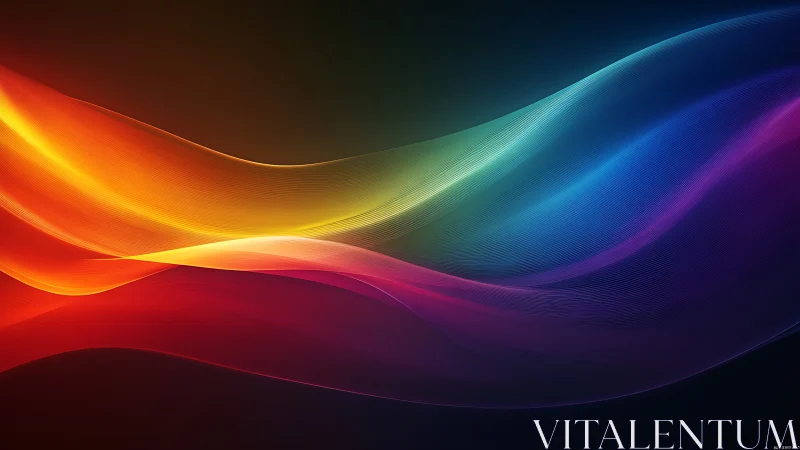 Spectrum gradient waves form layered luminous vector light bands