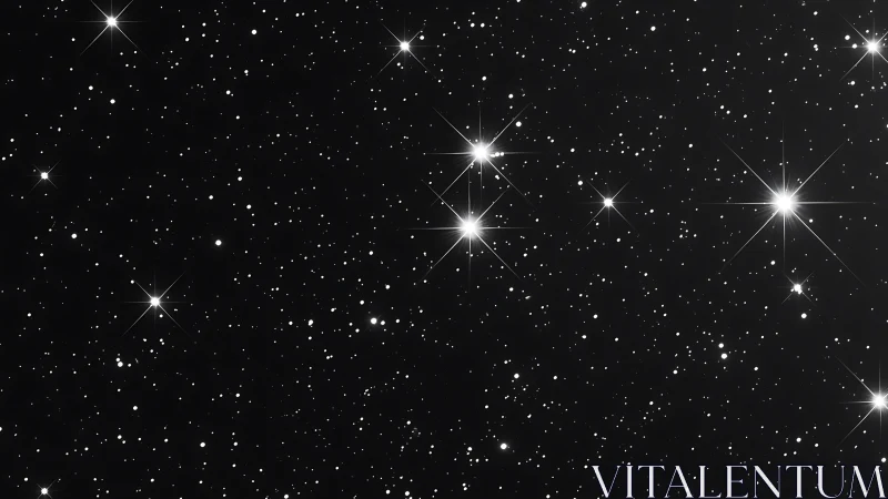 Starlit night sky glows with countless distant points of light.