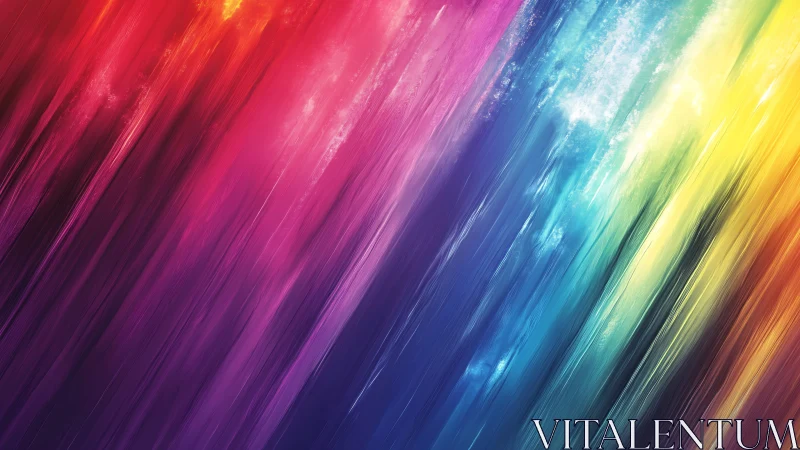 Rivers of rainbow light rushing through a dreamy sky.