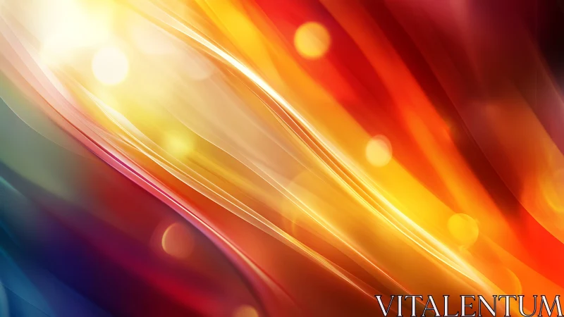 Chromatic light streak gradients with bokeh flares and smooth motion