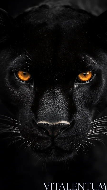 Black Panther's Golden Gaze Mesmerizes.