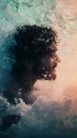 Quiet breath between waves in a swirling sea of light.