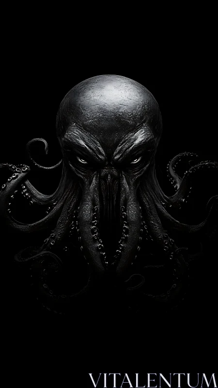 Brooding tentacled sea horror emerges from the abyssal dark