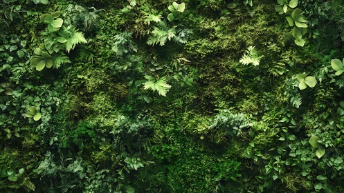 Dense Verdant Canopy from Above.
