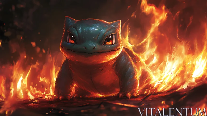 Fire-Wrapped Guardian Blazes Through Infernal Chaos