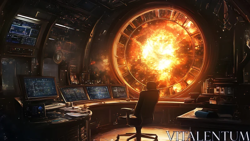 Astrophysics control hub monitors stellar eruption through reactor-scale viewport