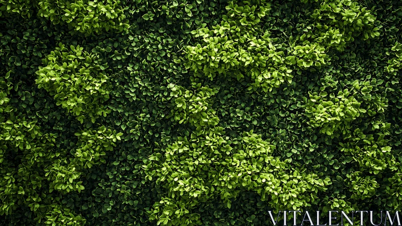 Lush green leaf wall that feels like a living, gentle hug.