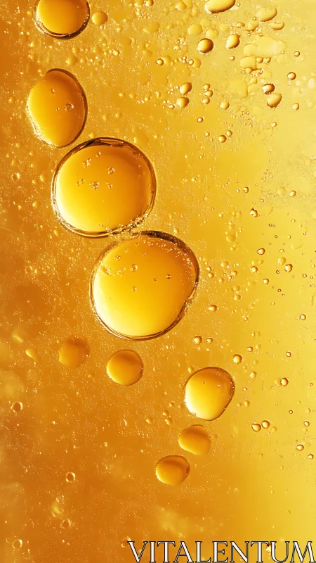 Golden bubble constellations drifting through liquid starlight.