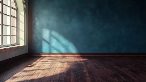 Sunlit empty room invites calm reflection and future design