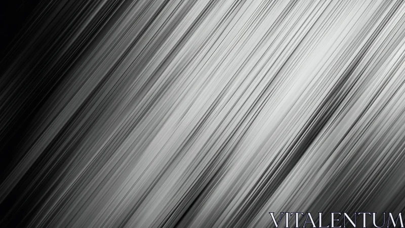Monochrome diagonal motion lines create metallic streak field