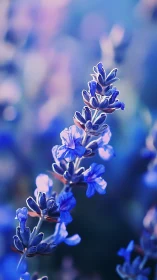 Salvia Spicata Spike with Depth-of-Field Optical Isolation.