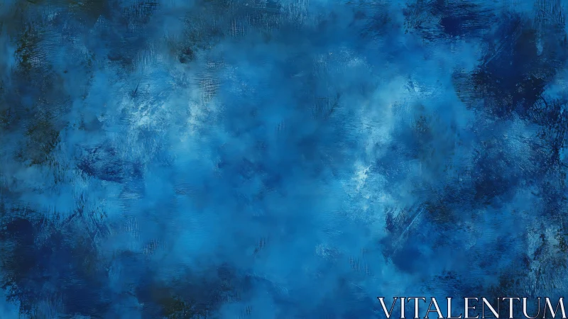 Textured ultramarine abstract background with layered brushwork