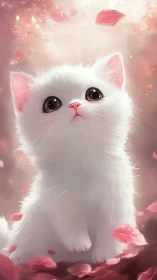 Luminous Whiskers: A Fluffy Feline's Dreamy Reverie.