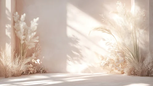 Soft morning light over whispering neutral grasses.