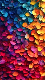 Vibrant macro petals form seamless chromatic tapestry