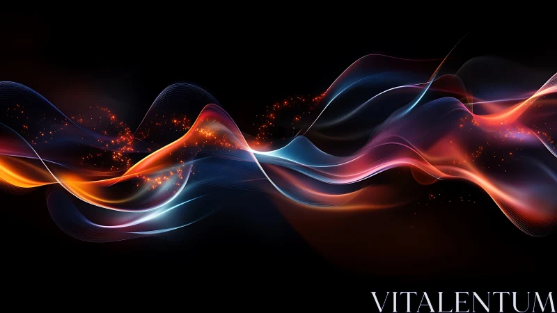 Dynamic luminous waveforms render abstract energy flow