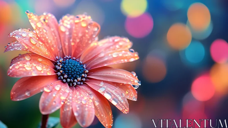 Coral Daisy Transforms Into Liquid Jewels