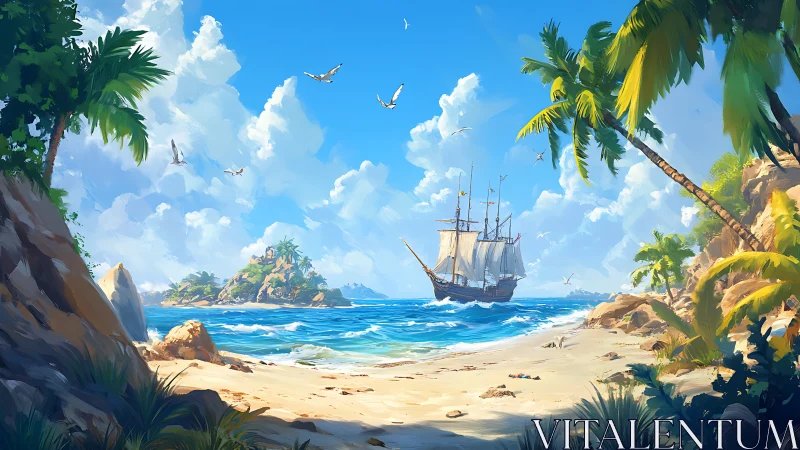 Tropical Shores Welcome a Tall Ship Home.