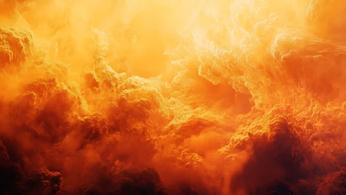 Swirling Warmth: Where Fire Meets Sky.